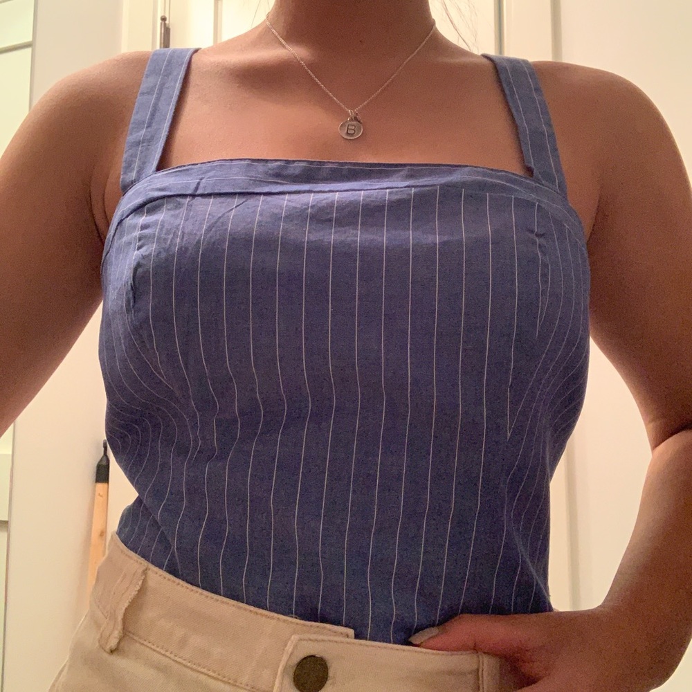 Free People Tie Back Crop Top